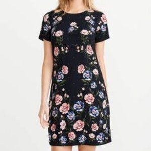 🔥 Black Floral Dress